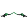 BMW S1000RR S1000R CNC Green Extendable Brake Clutch Levers (2015-2019)