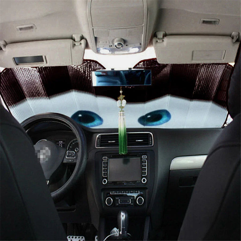 Front Window - AU Ship Cartoon Eye Reflective Windshield Sunshade