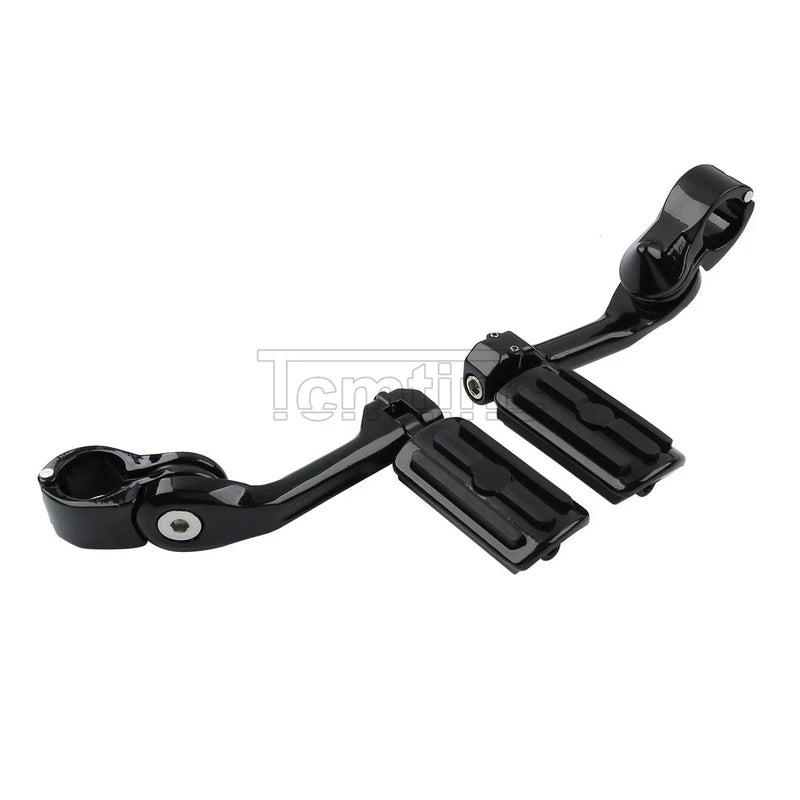 Harley 1 1/4" 32mm Black Angled Highway Foot Peg Mount