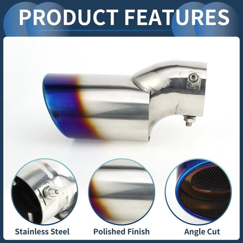 Honda Civic Slant Exhaust Tip 2.3" Inlet (2016-2019)