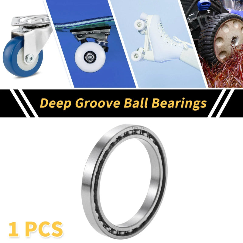 Scooter Skateboard Wheel 6809 Deep Groove Ball Bearings 45x58x7mm