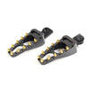 Harley Touring Sportster Dyna Black Gold Male Mount Foot Pegs