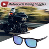 1 x Motorcycle Riding Goggles Green Lens Black Frame UV400