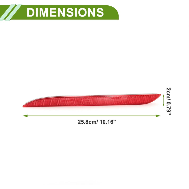 Ford Mustang 2015-2017 Red 1 x Rear Left Bumper Reflector