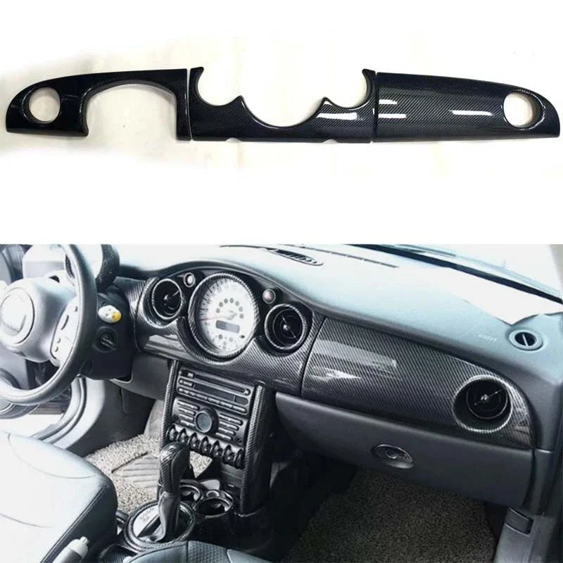 Mini R53 R50 R52 LHD Carbon Fiber STYLE Console Dashboard Panel Cover Trim