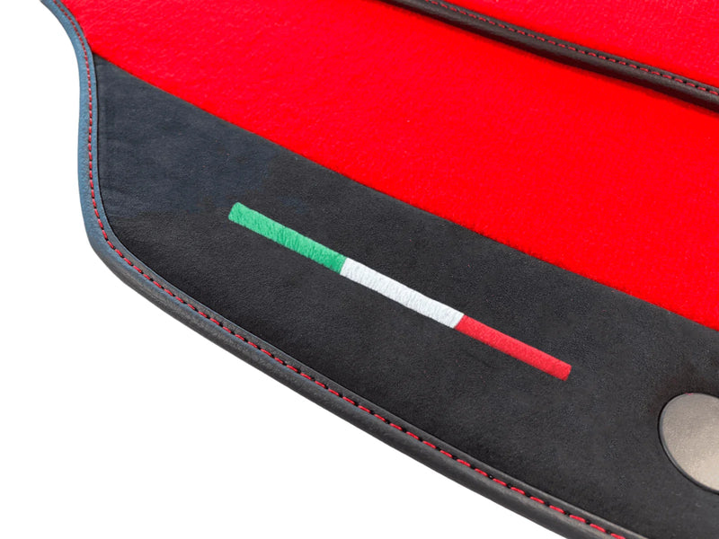 Ferrari F8 Tributo (2019-2023) - AutoWin Brand with Alcantara Red Floor Mats