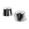 Harley Sportster Softail Road King Front Axle Nut Covers 2 x Satin Silver
