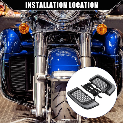 Harley Road Glide Street Set Motorcycle Fairing Lower Grills Turn Signals