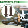 Motorcycle Handlebar End Grips TPU Dark Brown 7/8in 22mm Hand Grips Cover