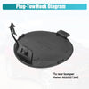 Jeep Cherokee Rear Bumper Tow Hook Cover (2014-2018)