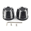 Harley Softail Touring Street Glide Aluminum Front Cut Axle Nut Cap Covers