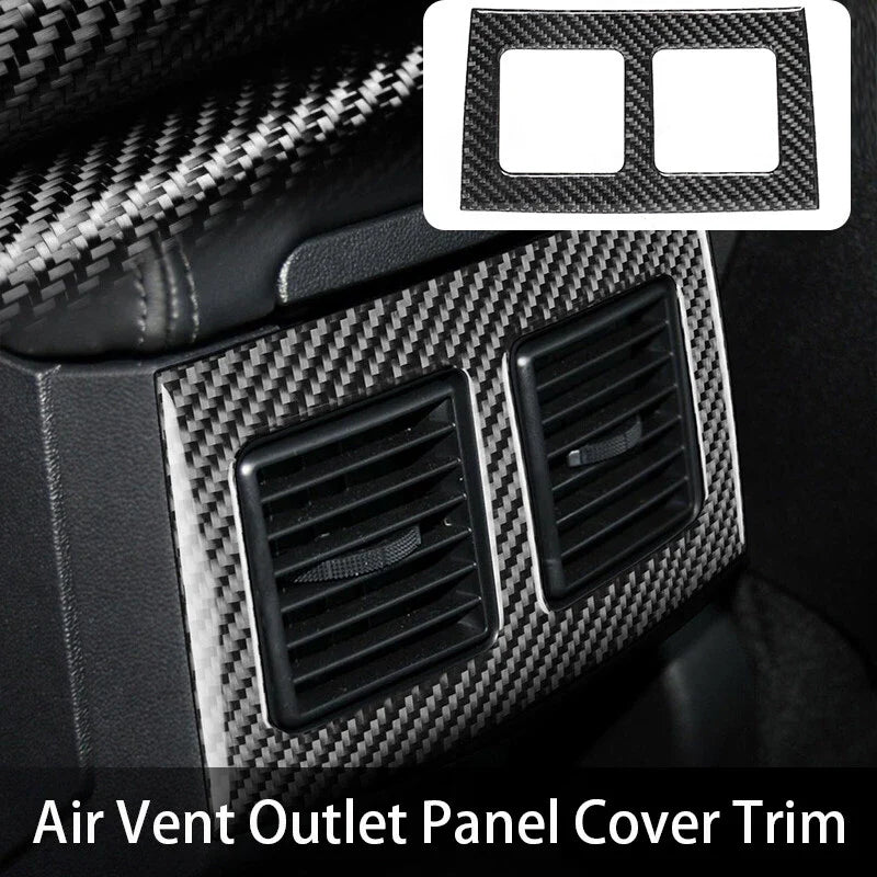 Dodge Challenger Dry Carbon Fiber Rear Air Vent Panel Frame Bezel (2008-2014)