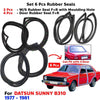 Windshield Front Rear Door Rubber Set 6 Fits Datsun Sunny B310 4D 1977-81 D05