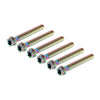 Motorcycle Bike 6pcs M6x50mm Titanium Torx Head Flange Screws