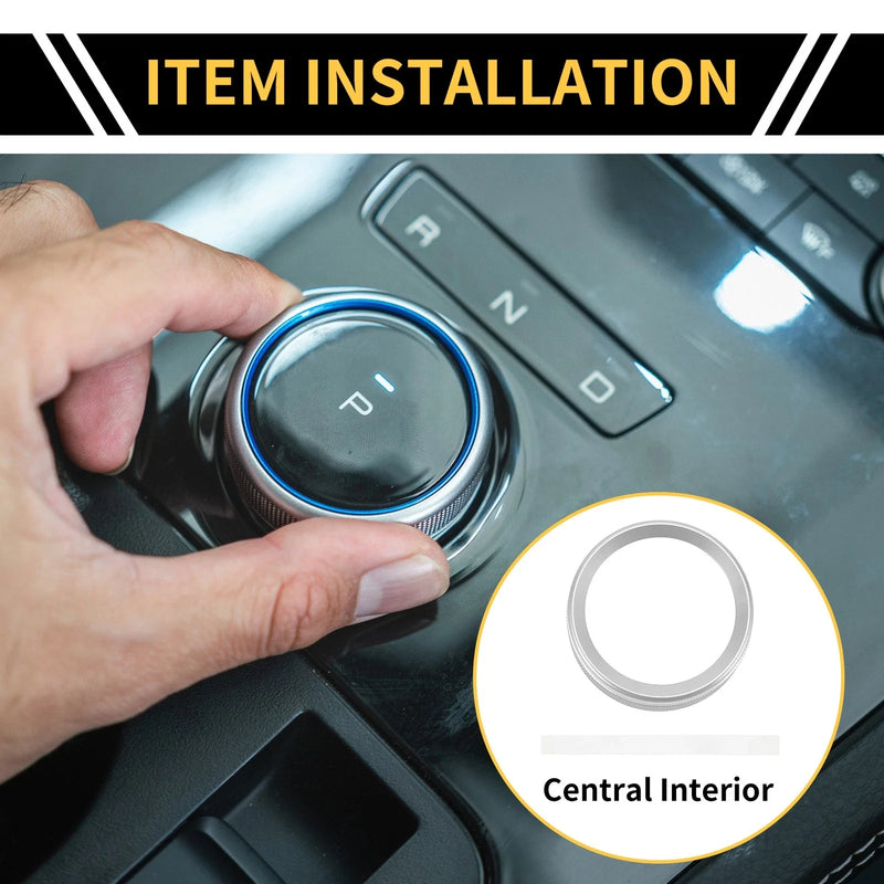 Ford Maverick (2022) - Silver Tone 1 x Gear Shift Control Knob Cover Ring
