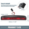 Ford F150 (1997-2003) Chrome Housing Red Lens High Mount Stop Light