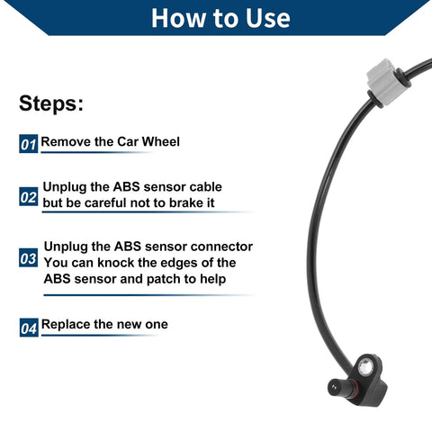 Chevrolet Blazer RWD Front ABS Wheel Speed Sensor