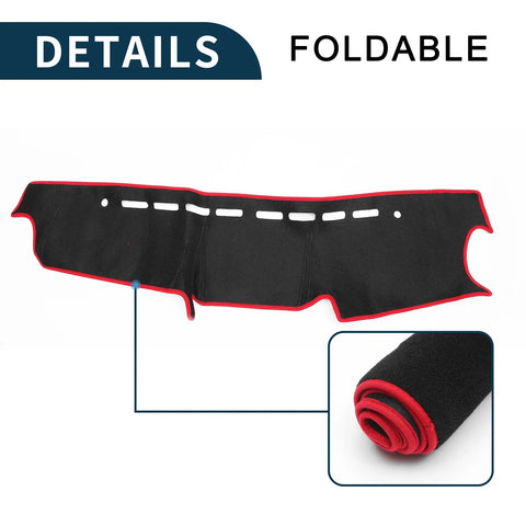 Suzuki Jimny JB64 (2018-2024) Black Red 1 Set Dashboard Cover Mat