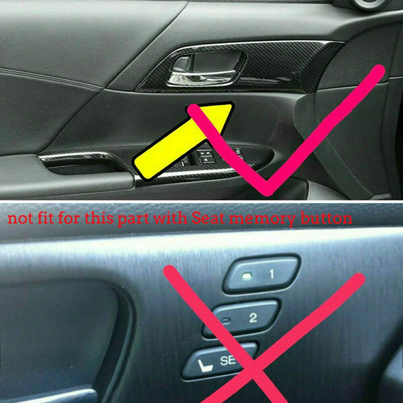 Honda Accord Inner Door Handle Panel Cover Trim 4Pcs (2013–2017)