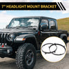 Jeep Wrangler TJ 7 Inch Round Headlight Metal Ring (1997-2007)
