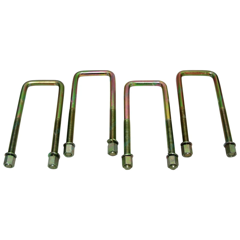 Landcruiser FJ60 FJ62 HJ60 4 x Front Leaf Spring U-Bolt & Nut Set (1980-1990)