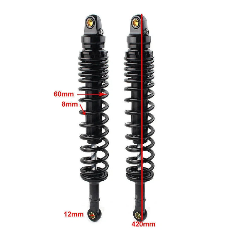 Yamaha Suzuki Honda ATV Black Adjustable 420MM Rear Suspension Air Damper