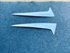 Toyota Sienna ABS Chrome 2 x Rear Window Spoiler Side Cover Trim (2021-2023)