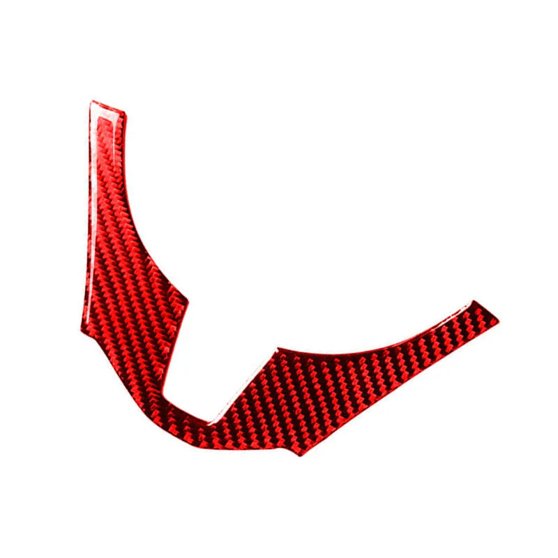 Mazda 3 Axela Red Carbon Fiber Steering Wheel Panel Cover (2014-2016)