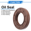 Car 2 x Oil Seal Seal Ring Rotary Shaft Seal 25x45x7mm Brown FKM Rubber