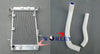 Suzuki LTZ400 KFX400 DVX400 Aluminum Radiator + Yellow Hose (2003-2008)