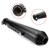 Harley Racer Cafe 2 x Universal Motorcycle Exhaust Pipe Muffler Silencer