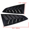 Ford Mustang Glossy Black Side Vent Window 1/4 Quarter Scoop Louvers (2015-2022)