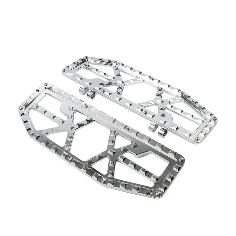 Harley Electra Glide Chrome Rider Driver Floorboards Foot Pegs