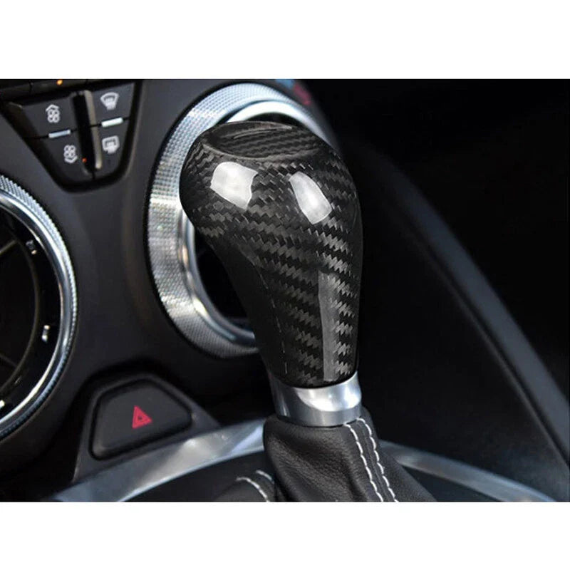 Chevrolet Camaro 2017-2019 Carbon Fiber Gear Shift Head Cover Knob Cap fit