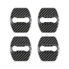 Kia GT 4 x Carbon Fiber Black Door Lock Striker Covers (2018-2023)