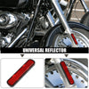 Motorcycle Bicycle Reflector Spoke Safety Reflective with Screw Red
