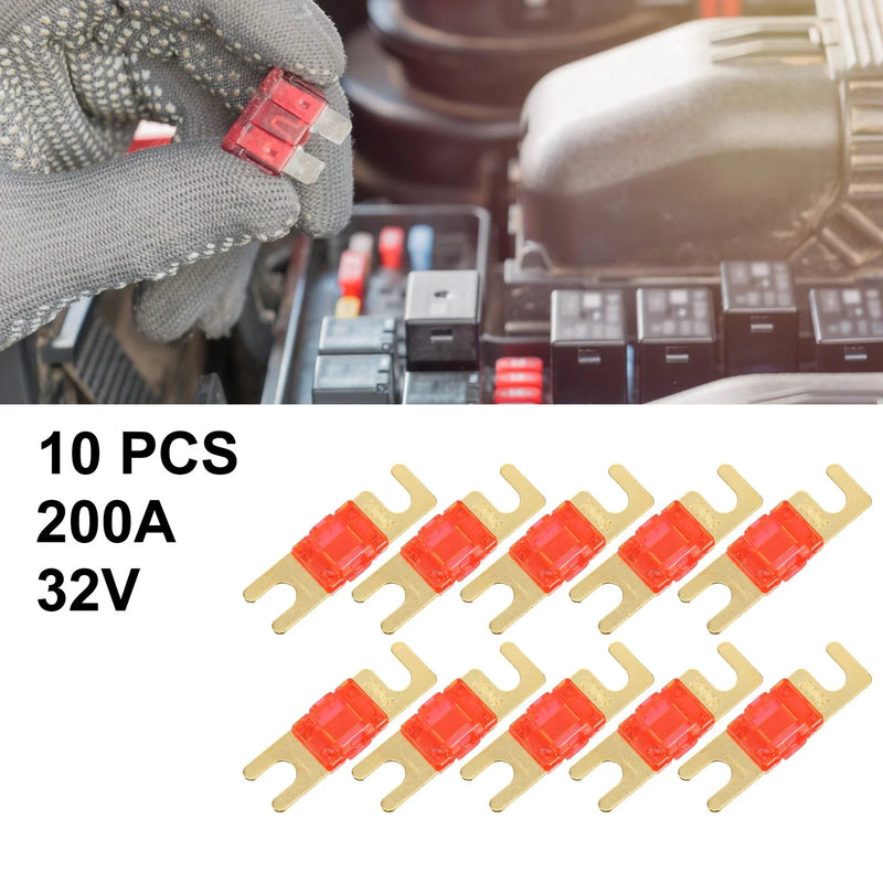 Car Truck Motorcycle Boat Audio CDs AFS Mini ANL Fuse 200A 10pcs