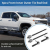 Chevrolet Equinox 4x Front Inner Outer Tie Rod End Link (2010-2017)
