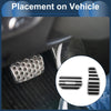 Suzuki Spacia Silver Tone Foot Accelerator Pedal Covers (2017-2023)