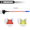 Car Circuit 12V Low Profile Mini Fuse Tap with 10 x 10A/20A APS Fuses