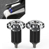 Motor Grey Dirt Bike 7/8'' CNC Handlebar Grips & End Cap Plugs
