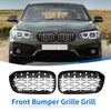 BMW 1 Series Half Chrome Silver Tone Front Upper Bumper Grille