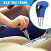 Toyota - Punched Faux Leather, Blue Carbon Fiber Gear Shift Knob