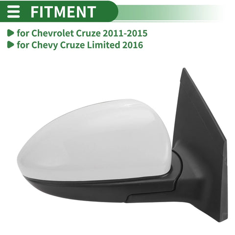 Chevrolet Cruze (2011-2015) - 3 Pins Replacement Passenger Side Door Mirror