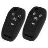 Ford F-150 F250 F450 4 Button Car Key Cover Case Chain Holder (2015-2023)