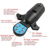 Various Models 7-Way RV Boat Blade Trailer Light Connector Adapter