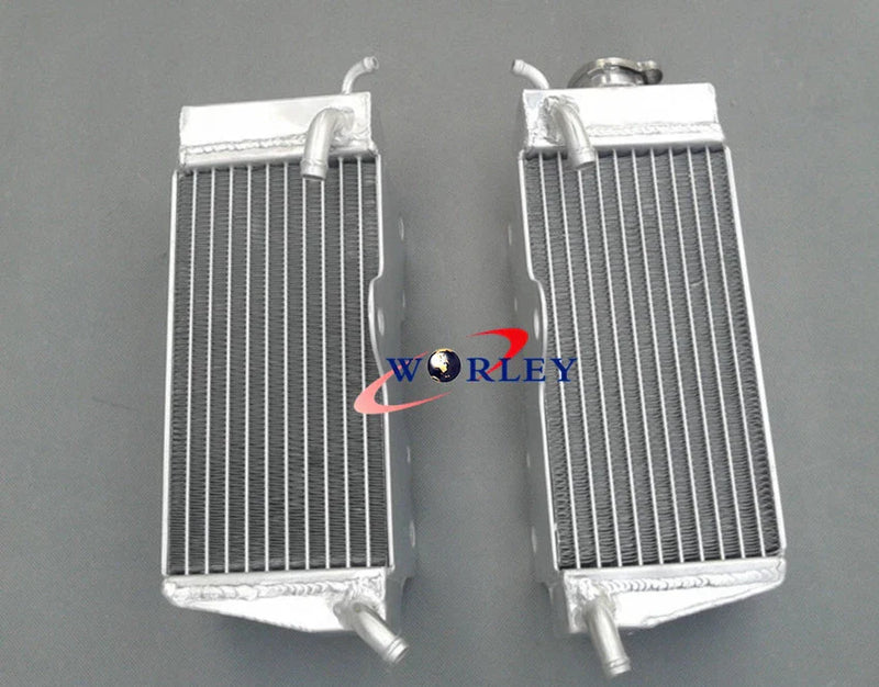 Honda CR250R CR250 Aluminum Radiator + Blue Hose (1985-1987)