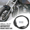 Motorcycle Brake Line Oil Hose Pipe with Spring Protection / 200cm /
