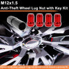 Honda, Toyota M12x1.5 Tire Wheel Locking Nut Set with Socket Key (2010-2023)