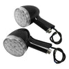 Harley Touring (2009-2024) & Softail (2000-2025) Black Rear Turn Signal Lights